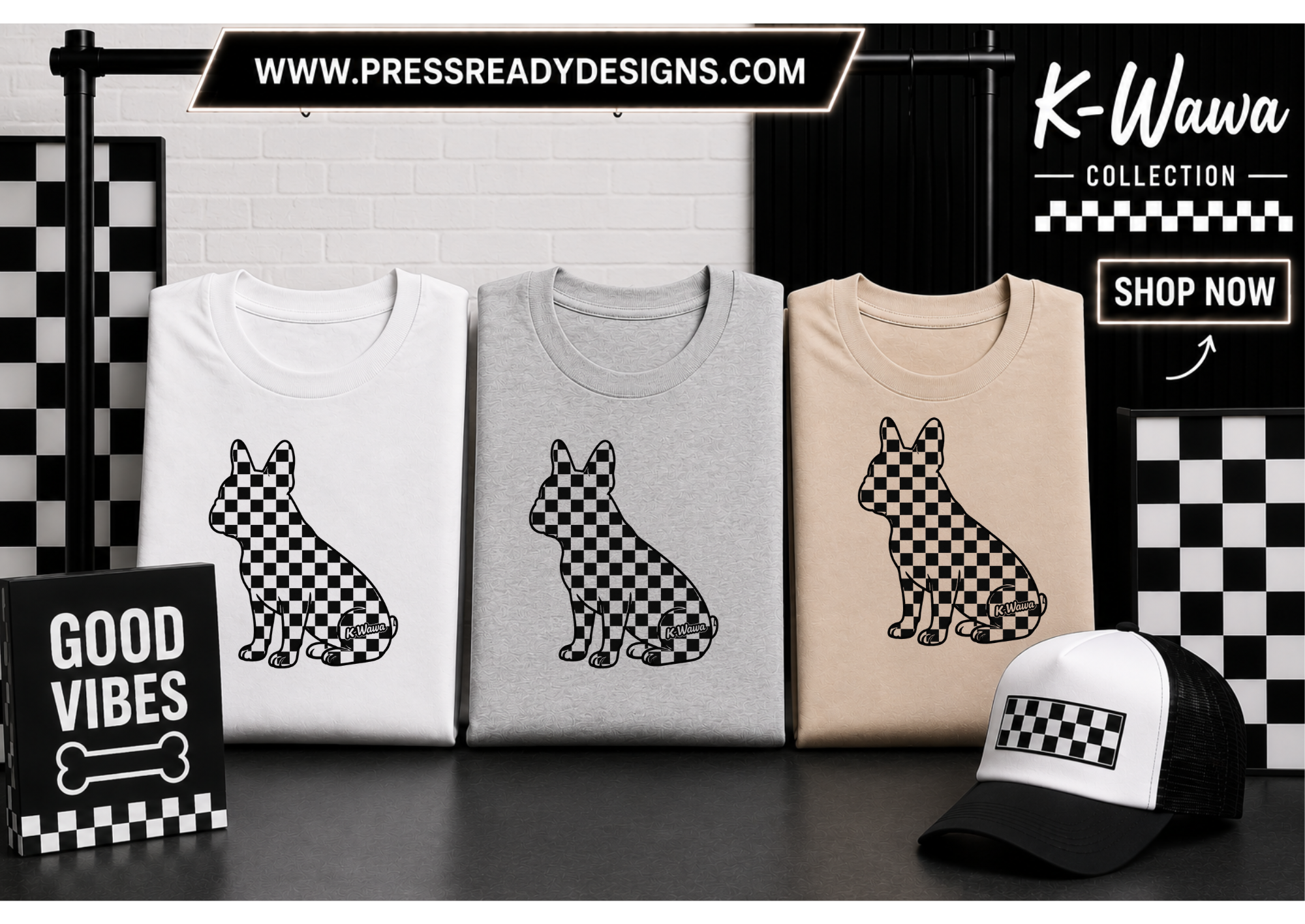 Checkered Frenchie Shirt