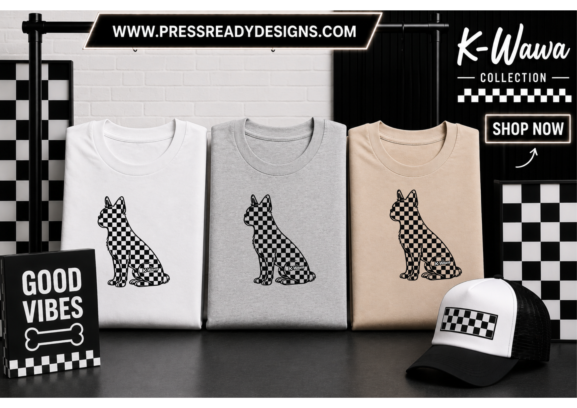 Checkered Boston Terrier Shirt