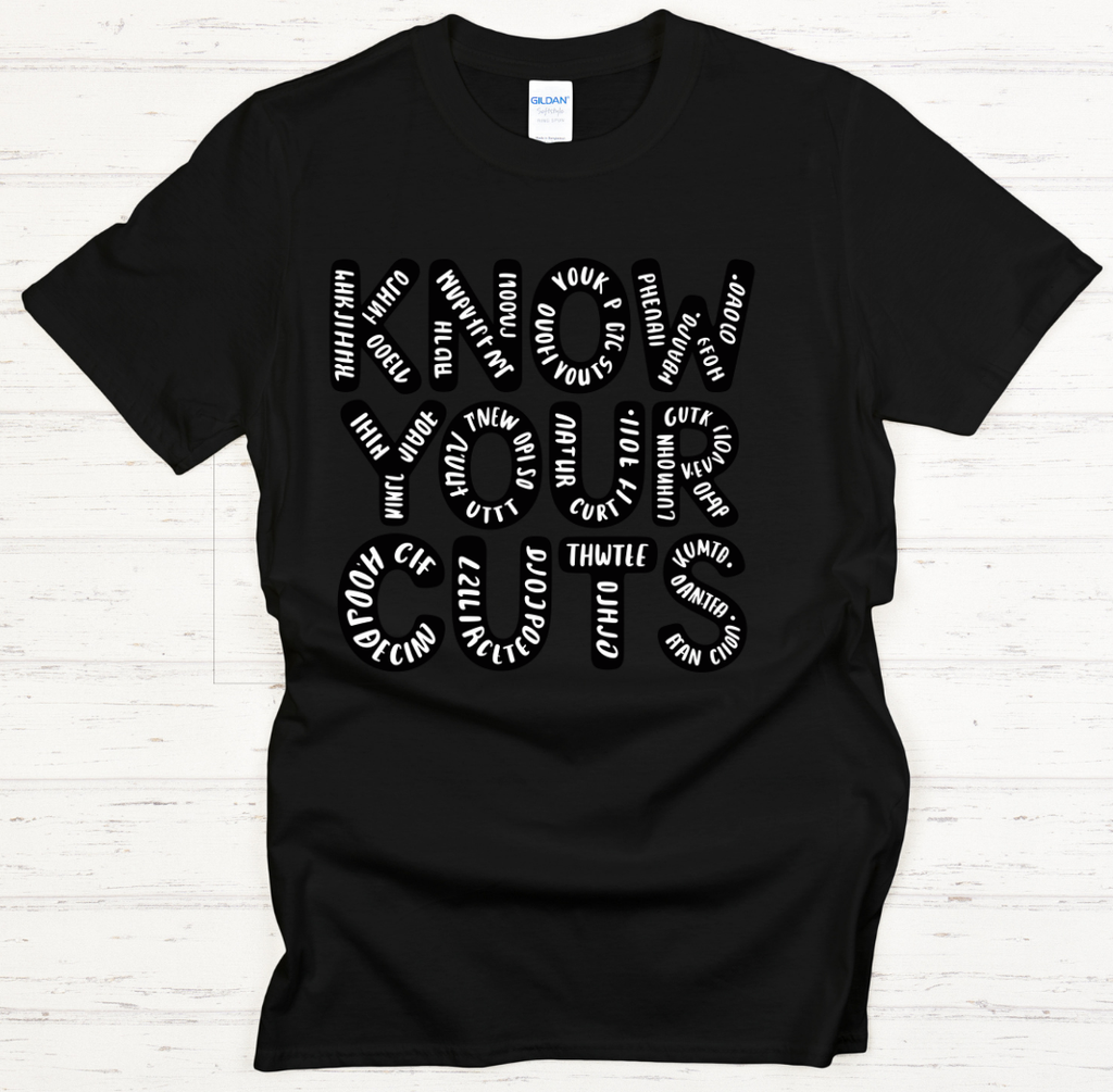 Know Your Cuts BBQ Shirt – Funny Butcher Meat Lover Tee