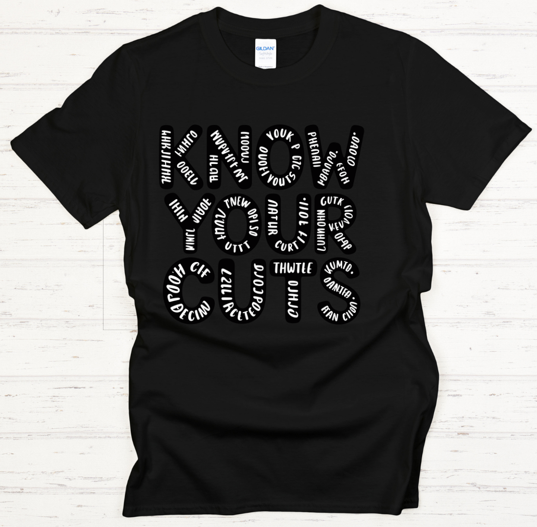 Know Your Cuts BBQ Shirt – Funny Butcher Meat Lover Tee