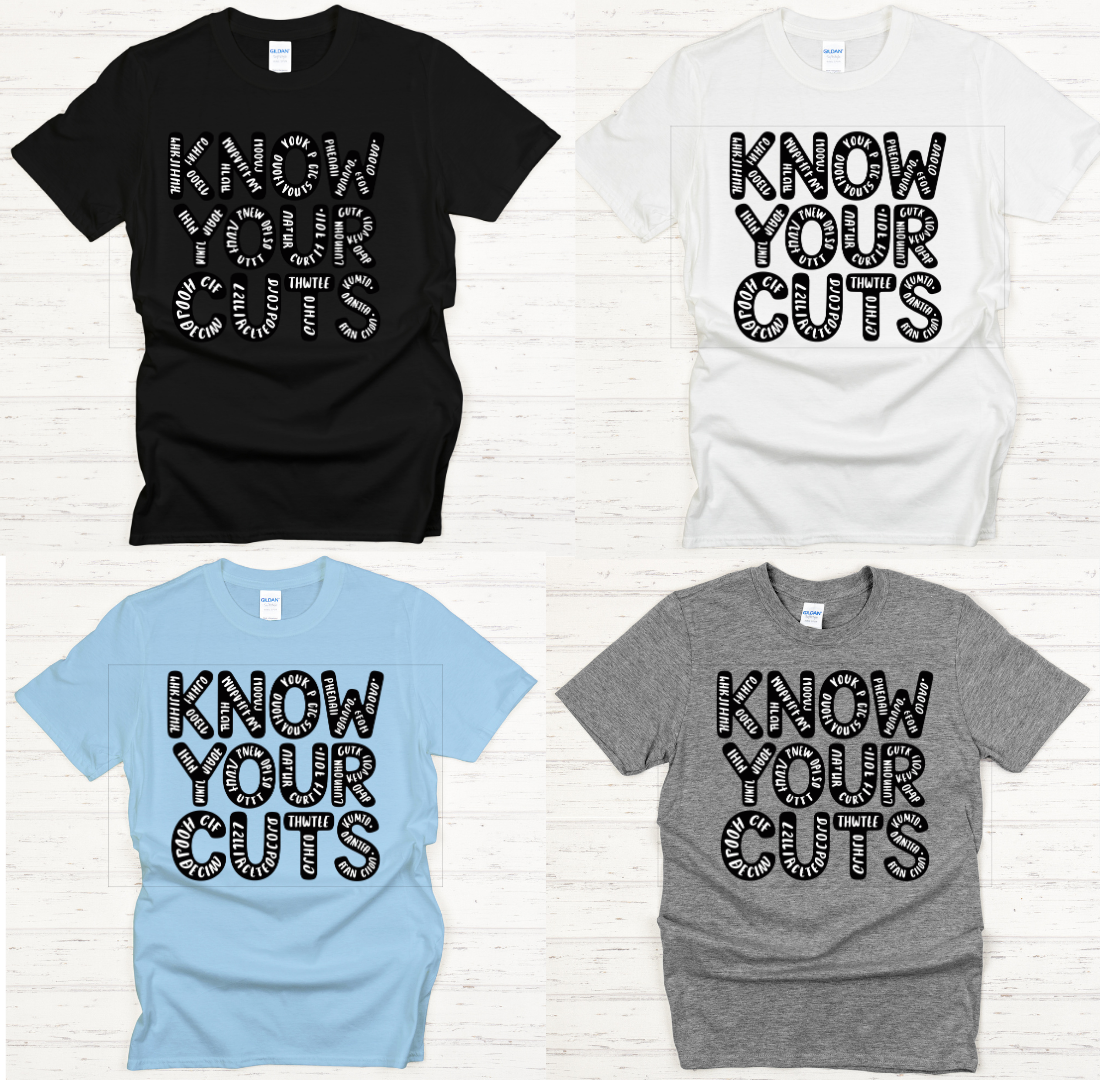 Know Your Cuts BBQ Shirt – Funny Butcher Meat Lover Tee