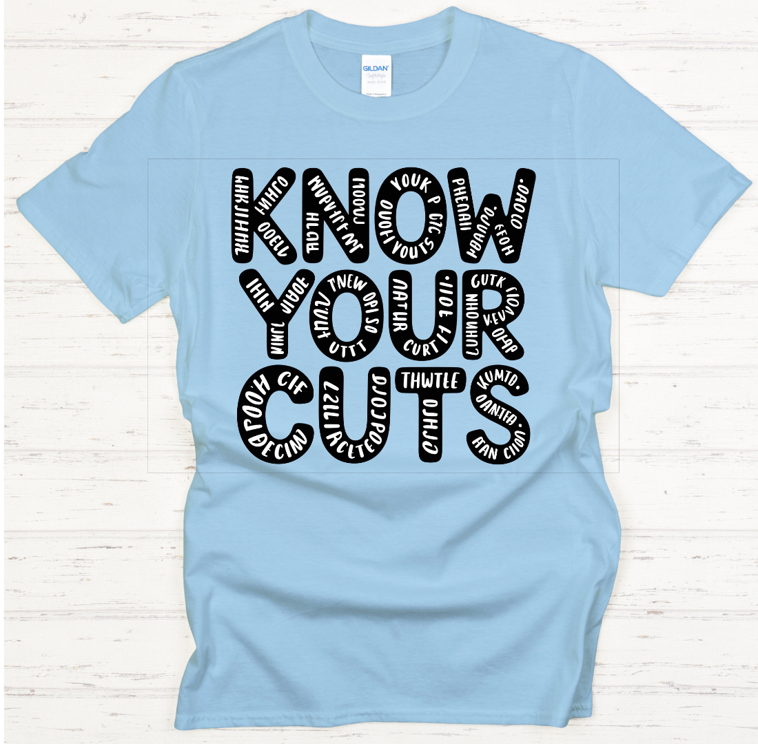 Know Your Cuts BBQ Shirt – Funny Butcher Meat Lover Tee