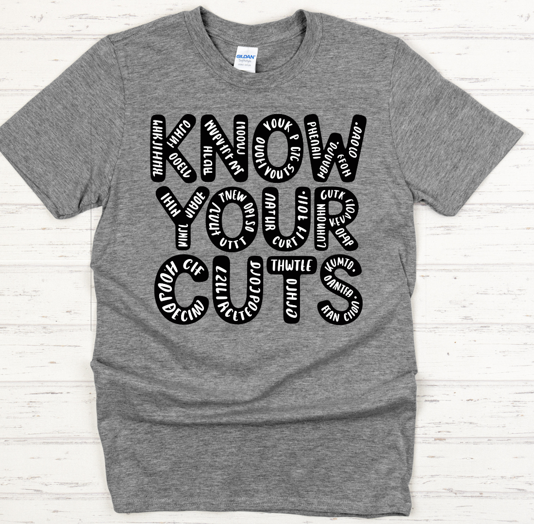 Know Your Cuts BBQ Shirt – Funny Butcher Meat Lover Tee