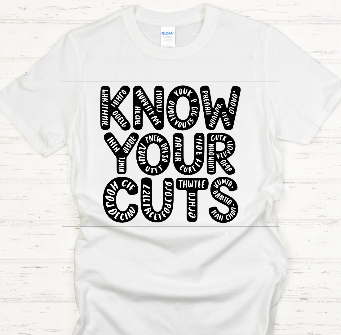 Know Your Cuts BBQ Shirt – Funny Butcher Meat Lover Tee