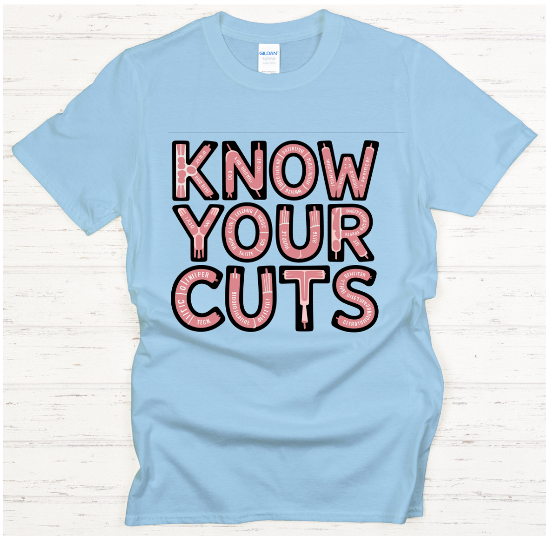Know Your Cuts Butcher Shirt – Funny Meat Lover BBQ Tee