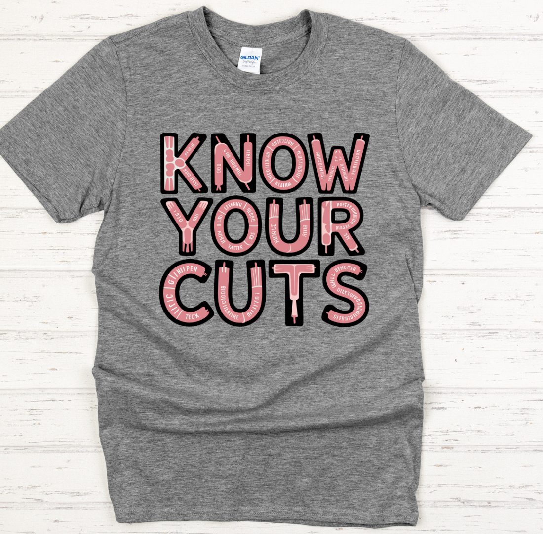 Know Your Cuts Butcher Shirt – Funny Meat Lover BBQ Tee