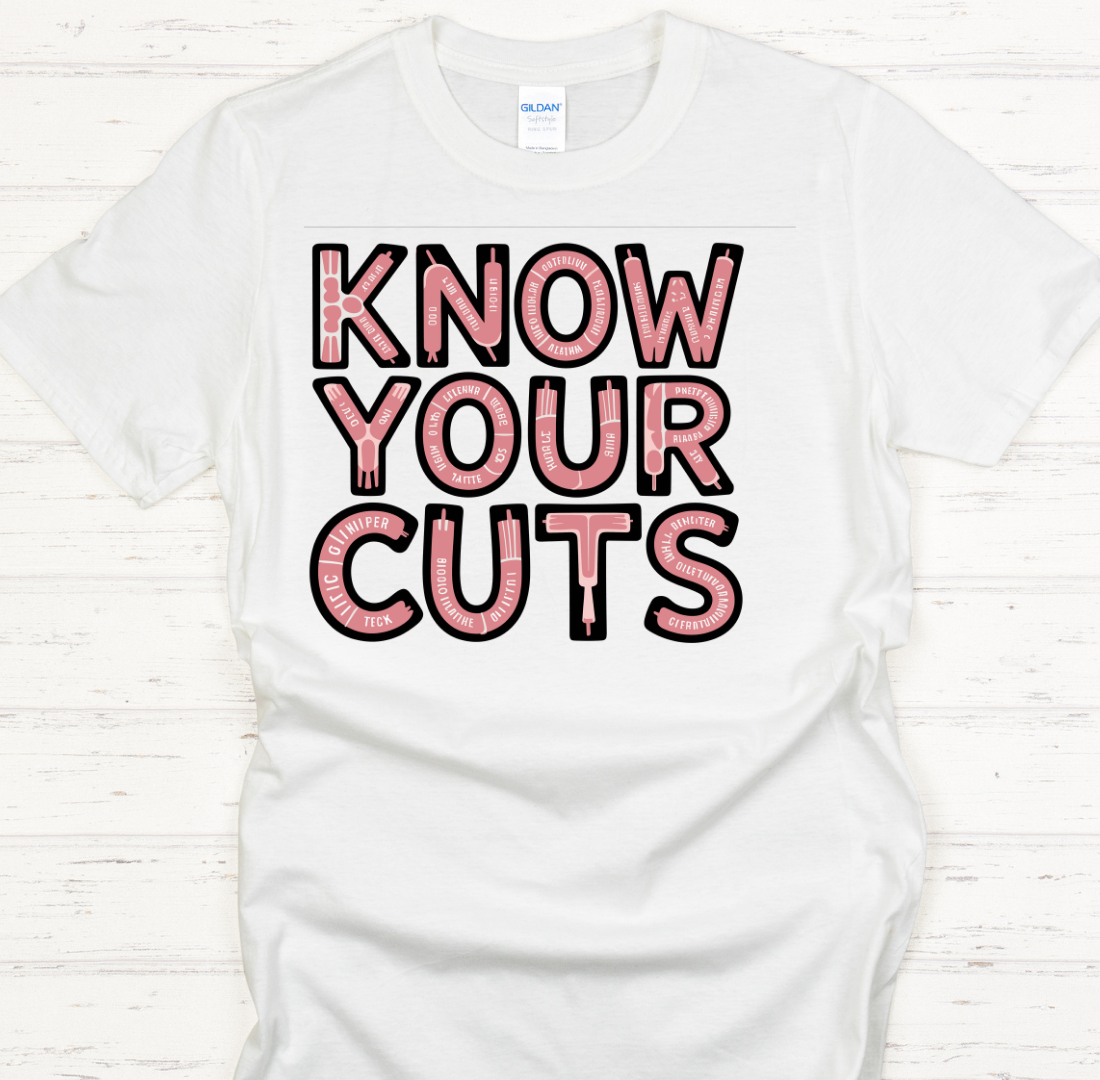 Know Your Cuts Butcher Shirt – Funny Meat Lover BBQ Tee