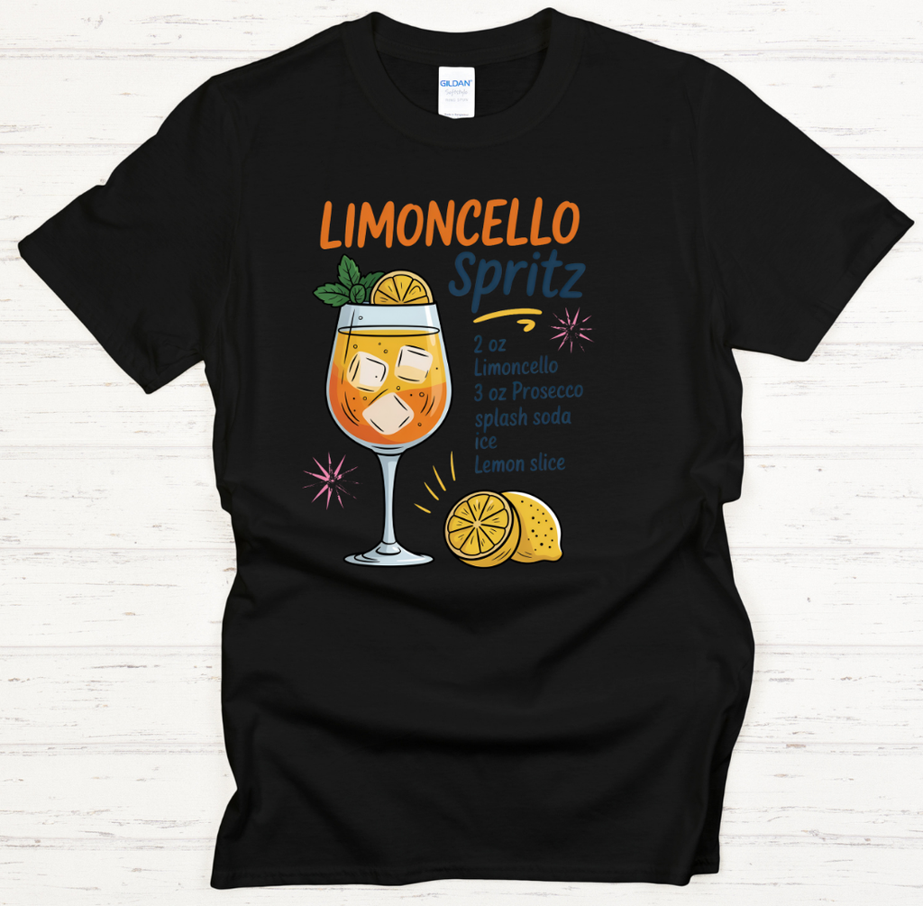 Limoncello Spritz Cocktail Shirt on Gildan Softstyle Tee