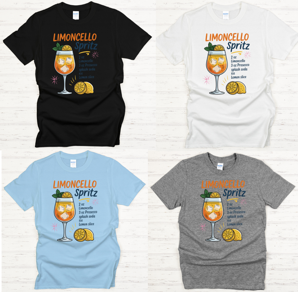 Limoncello Spritz Cocktail Shirt on Gildan Softstyle Tee
