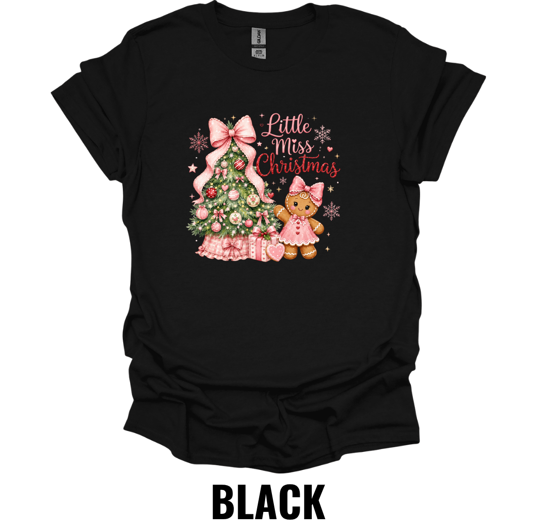Little Miss Christmas T-Shirt – Cute Holiday Girl Tee