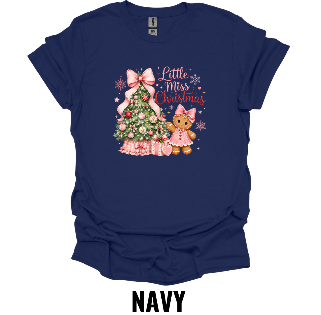 Little Miss Christmas T-Shirt – Cute Holiday Girl Tee