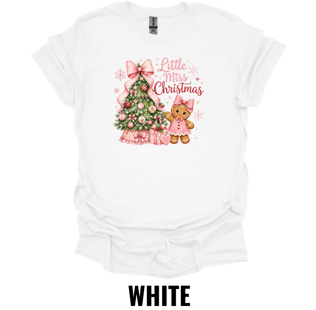 Little Miss Christmas T-Shirt – Cute Holiday Girl Tee