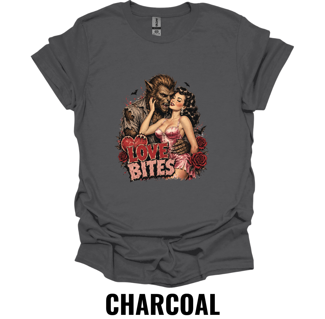Love Bites T-Shirt – Vintage Horror Romance Tee