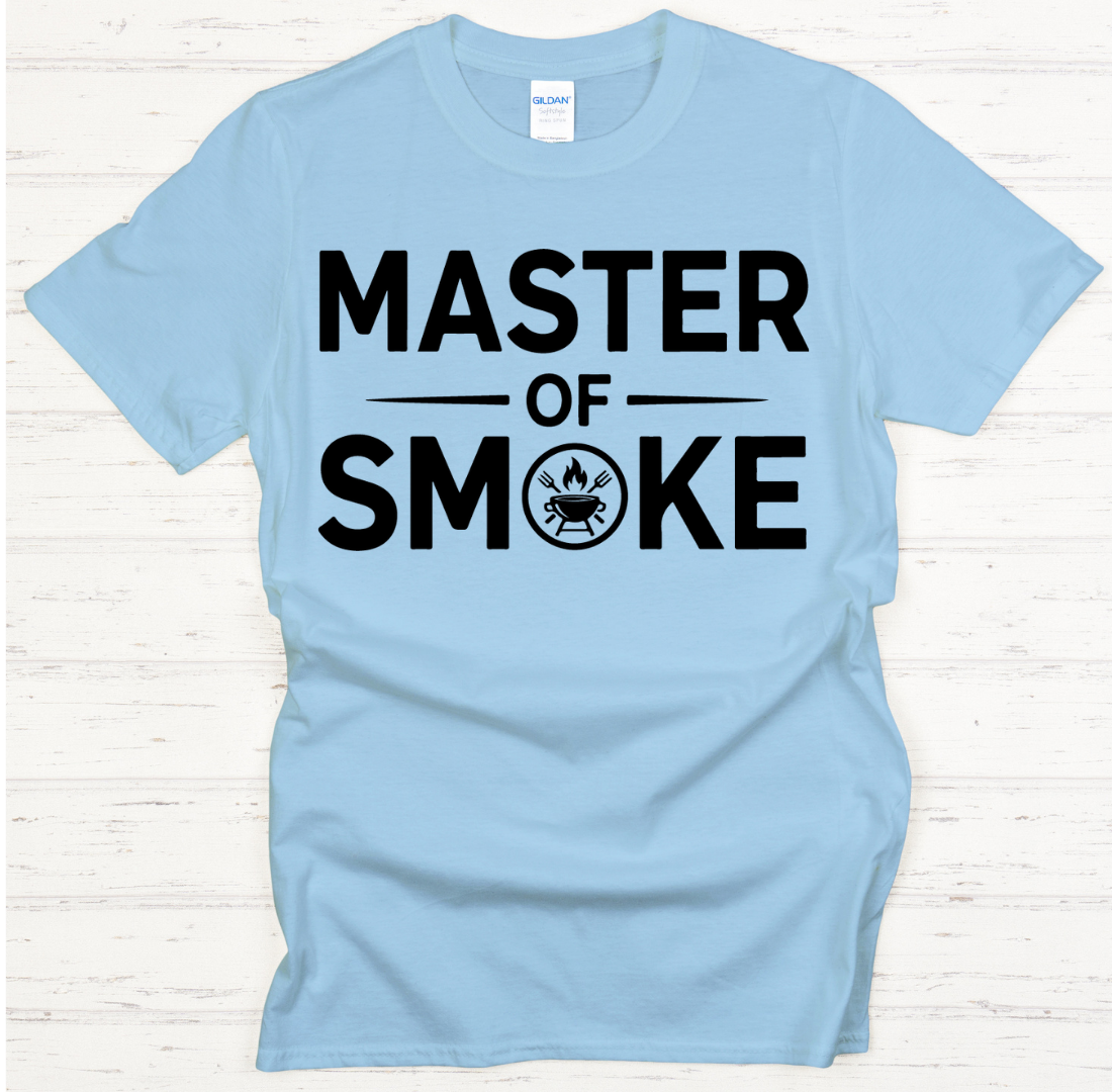 Master of Smoke BBQ Graphic T-Shirt | Gildan Softstyle Tee