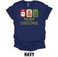 Merry Christmas Cookie Trio Shirt – Festive Holiday Cookie Graphic Tee
