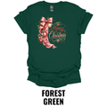 Merry Christmas T-Shirt – Pink Bow Holiday Graphic Tee