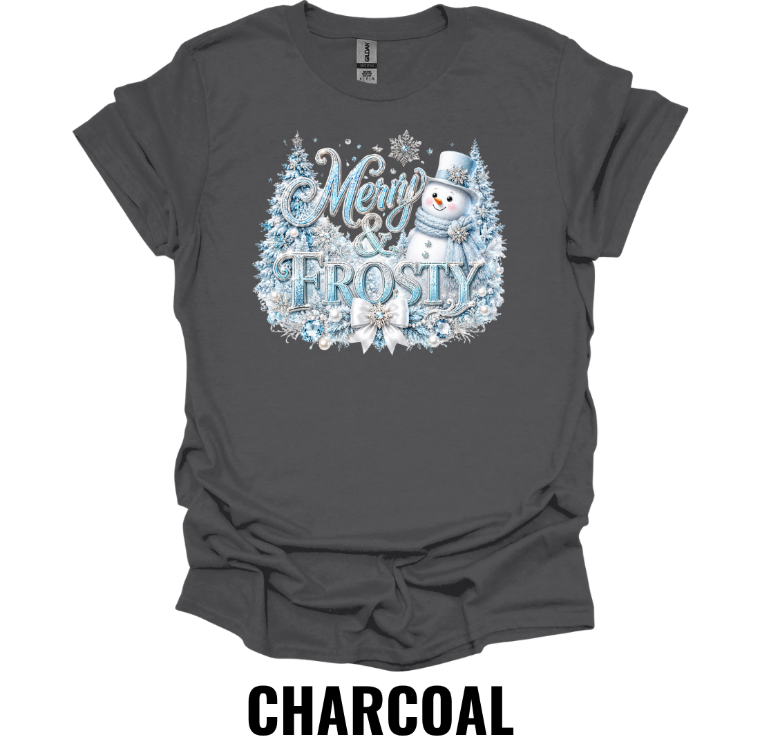 Merry Frosty T-Shirt – Vintage Snowman Christmas Tee