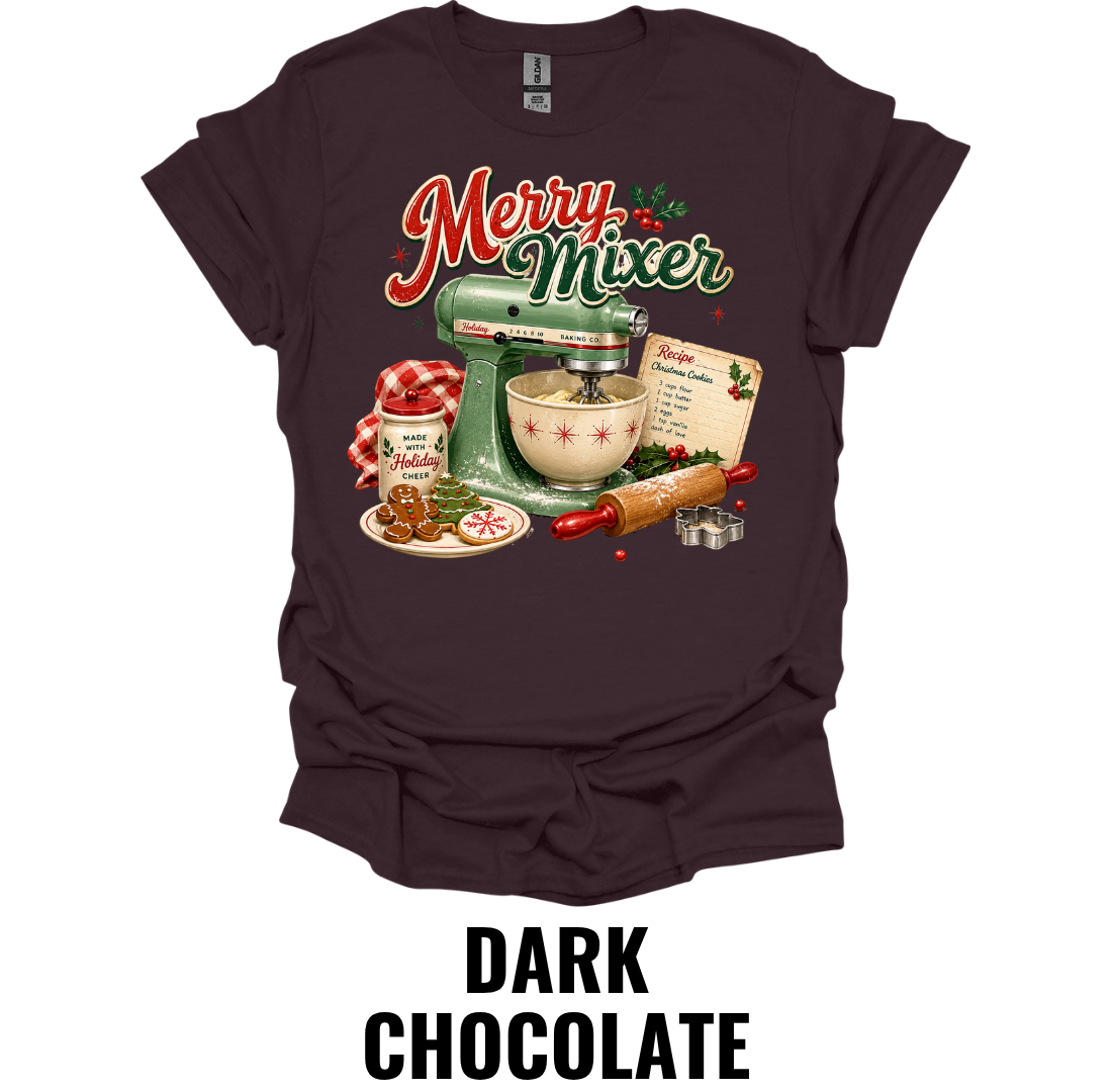 Merry Mixer T-Shirt – Funny Christmas Baking Tee