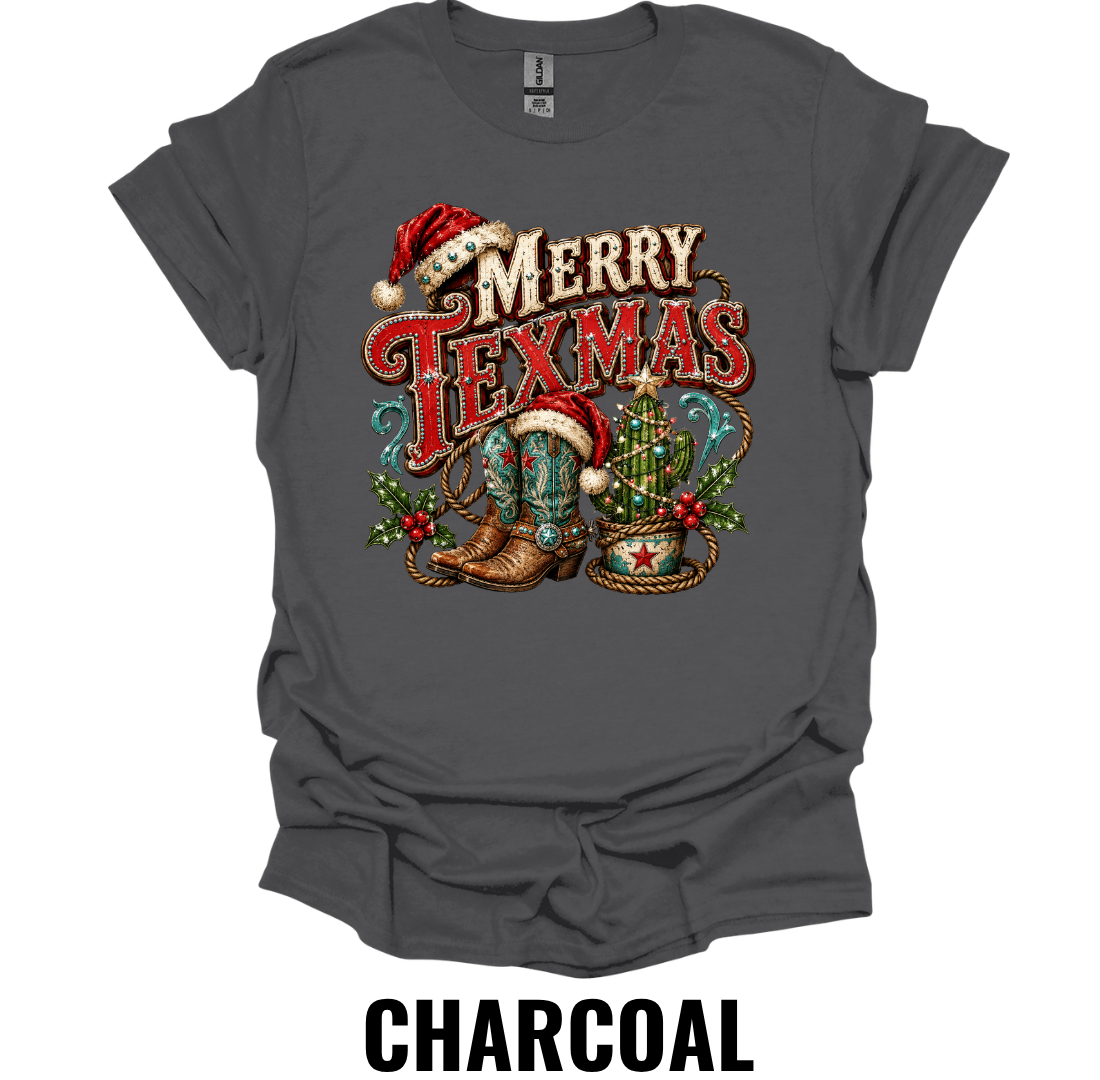Merry Texmas T-Shirt – Western Christmas Cowboy Tee