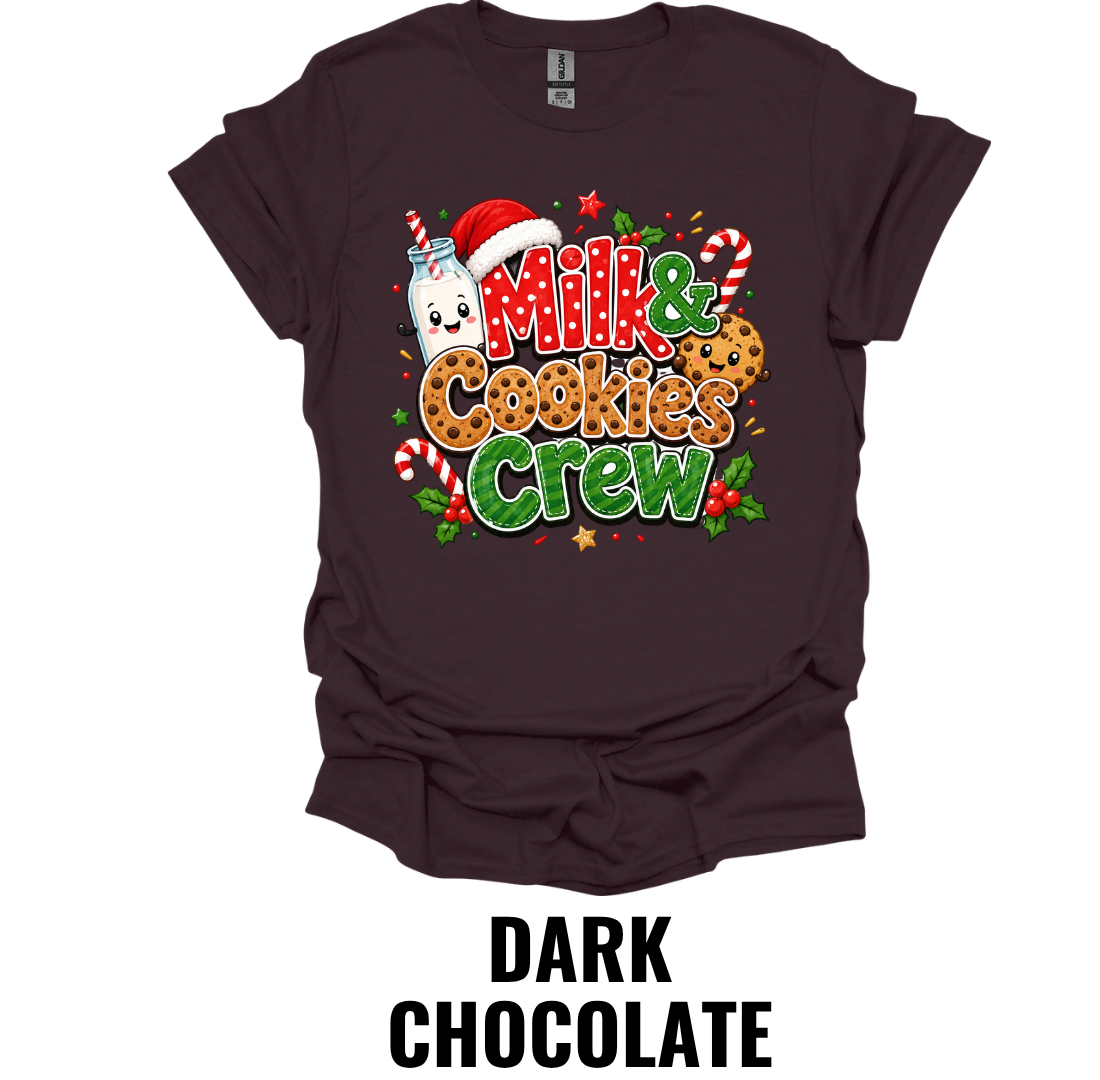 Milk & Cookies Crew Youth T-Shirt – Kids Christmas Graphic Tee