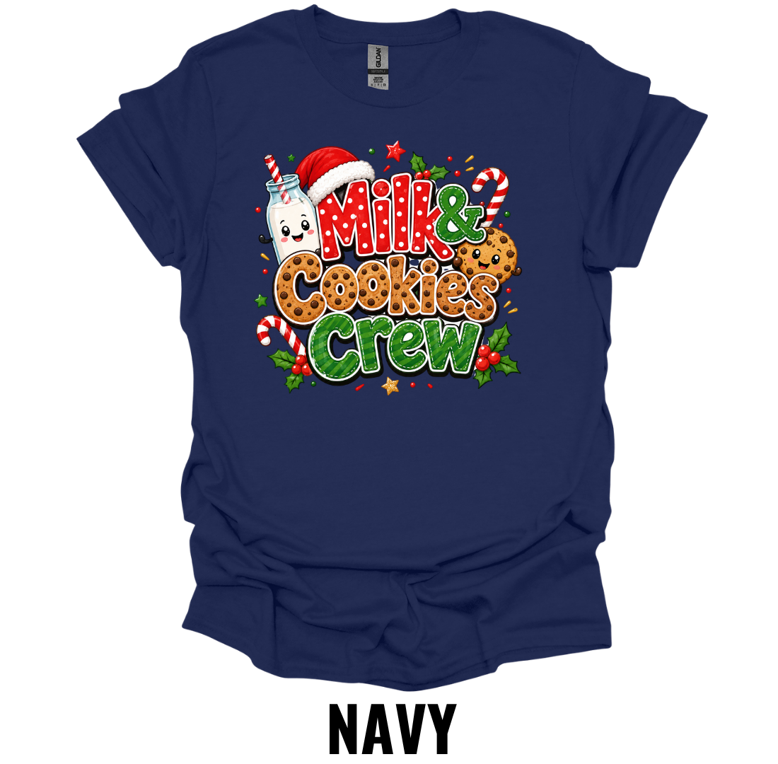 Milk & Cookies Crew Youth T-Shirt – Kids Christmas Graphic Tee