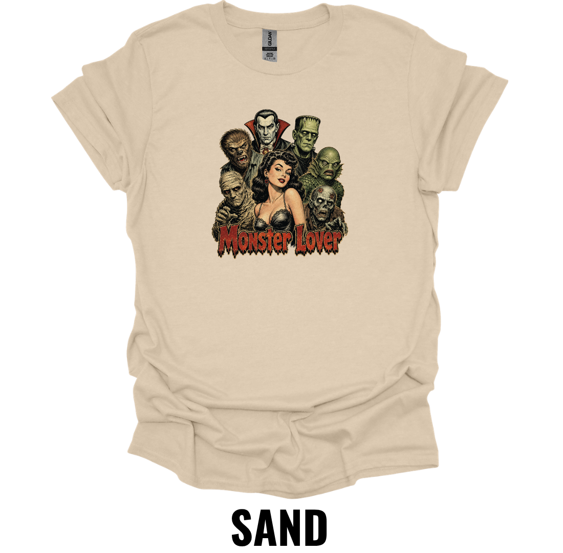 Monster Lover T-Shirt – Classic Horror Graphic Tee