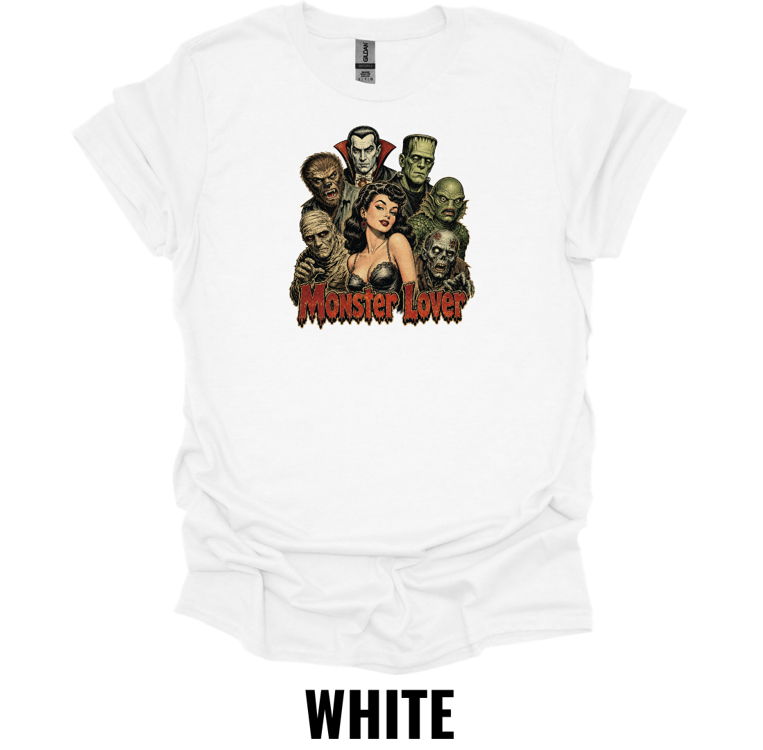 Monster Lover T-Shirt – Classic Horror Graphic Tee