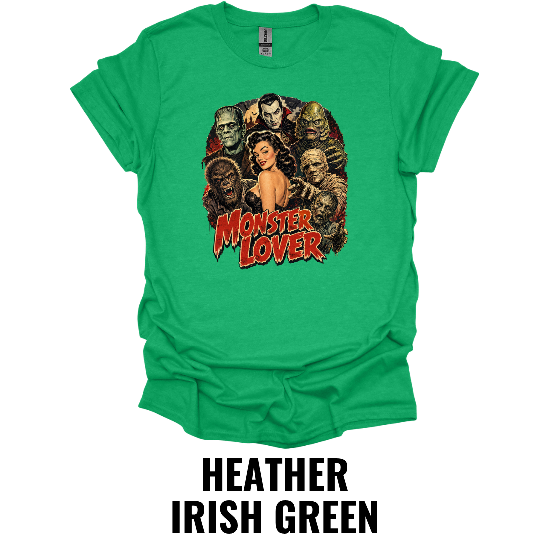 Monster Lover T-Shirt – Retro Horror Monster Tee