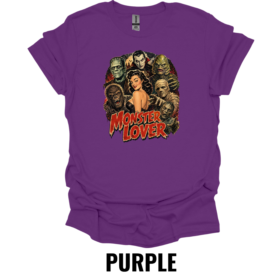 Monster Lover T-Shirt – Retro Horror Monster Tee
