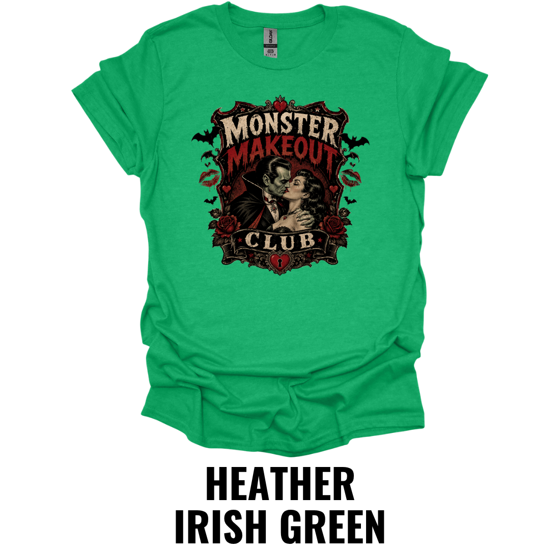 Monster Makeout Club T-Shirt – Vintage Gothic Horror Romance Halloween Graphic Tee