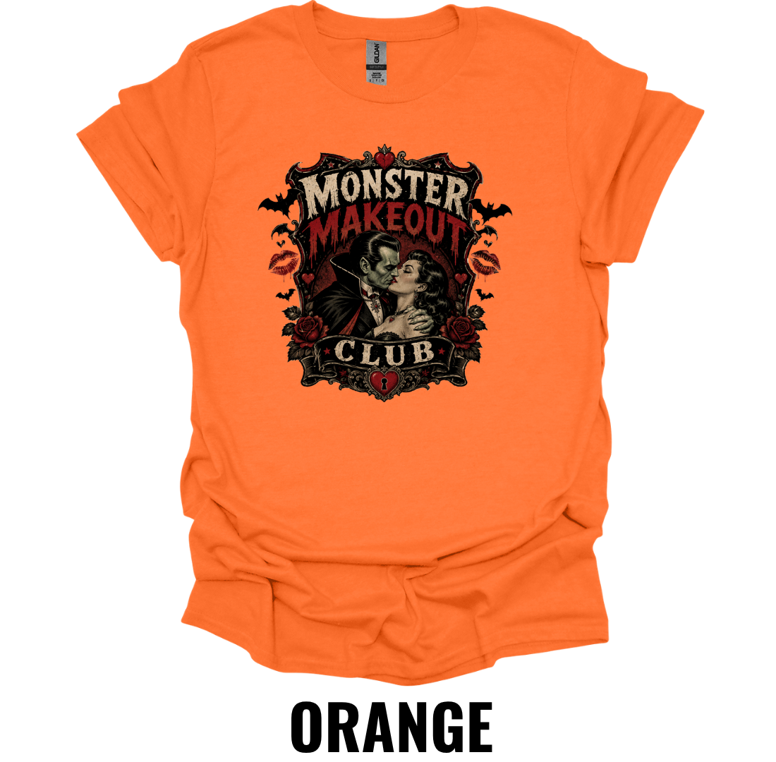 Monster Makeout Club T-Shirt – Vintage Gothic Horror Romance Halloween Graphic Tee