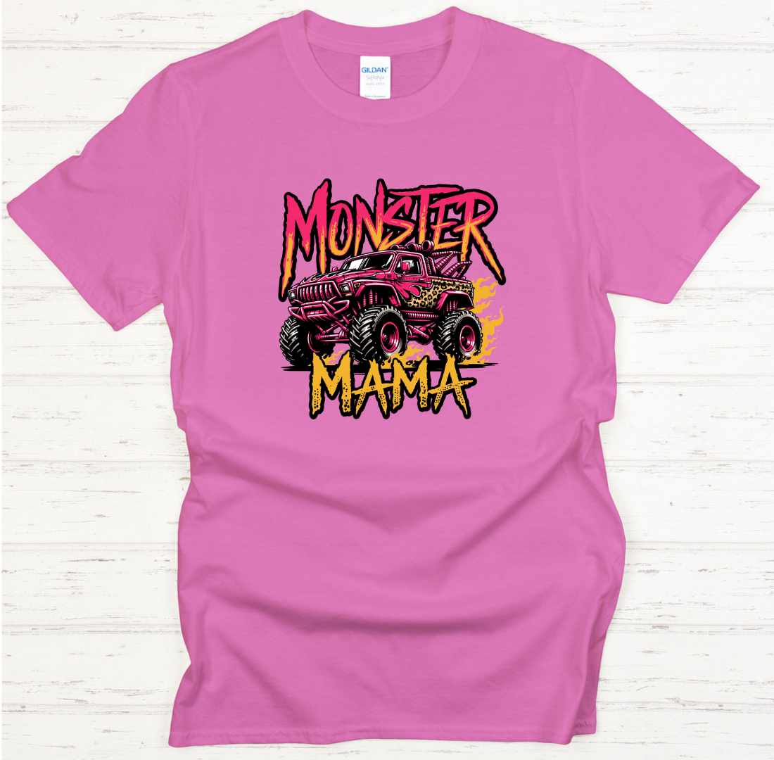 Monster Mama Monster Truck Mom T-Shirt | Gildan Softstyle Tee
