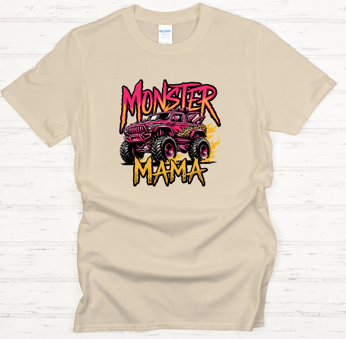 Monster Mama Monster Truck Mom T-Shirt | Gildan Softstyle Tee