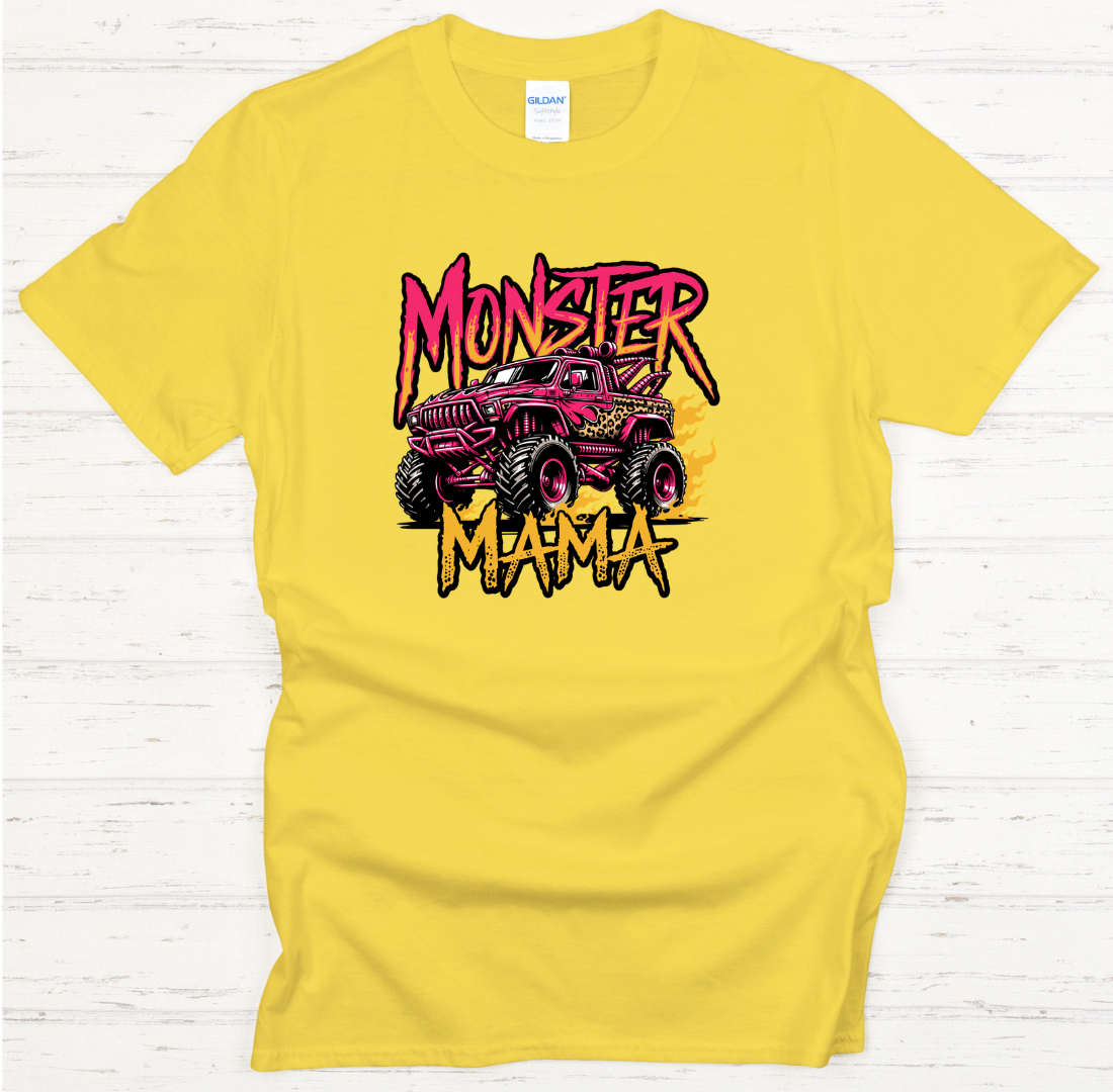 Monster Mama Monster Truck Mom T-Shirt | Gildan Softstyle Tee