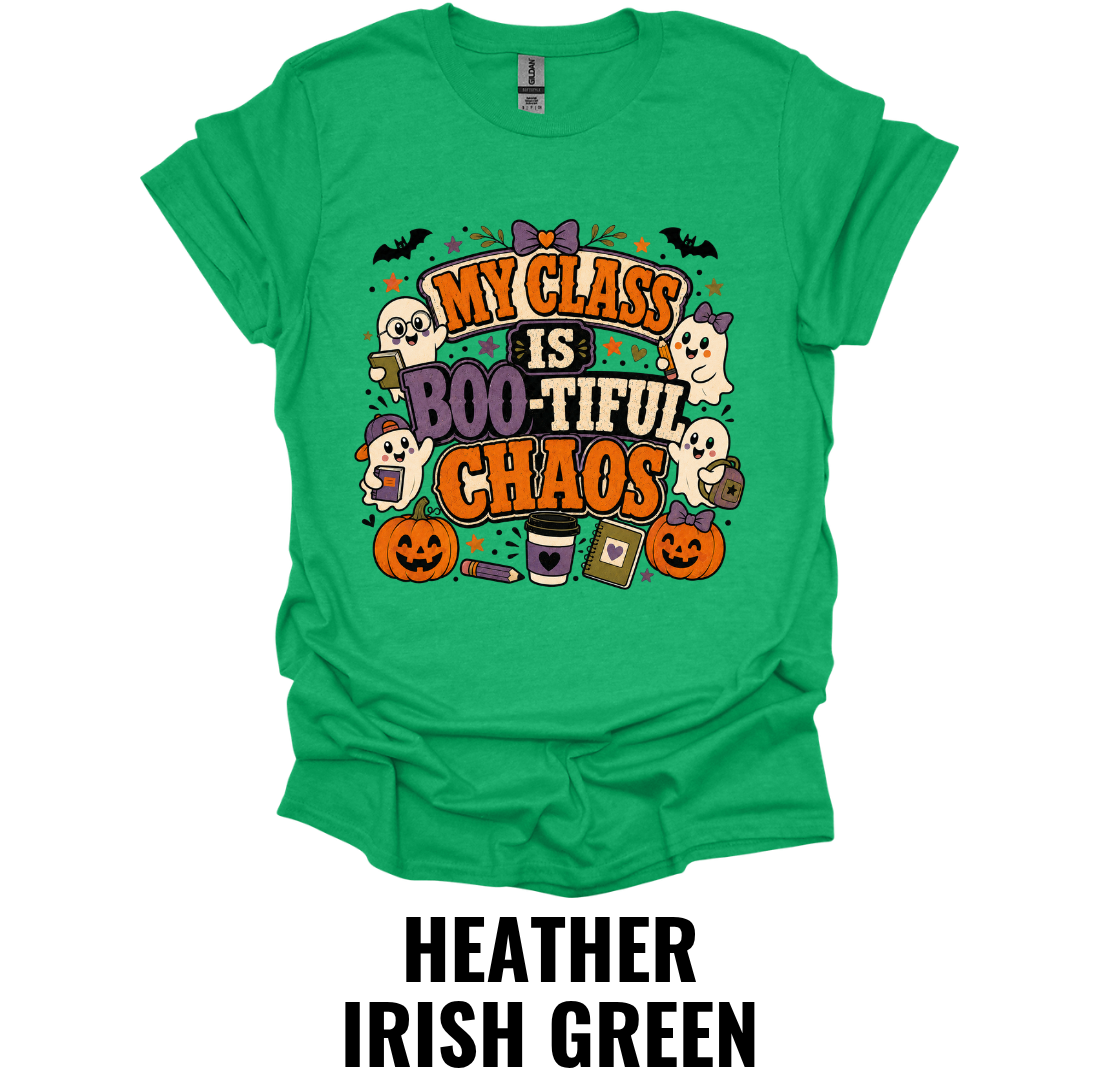 My Class Is Boo-tiful Chaos T-Shirt – Funny Halloween Teacher Tee