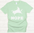 Nope Lazy Dog Shirt on Gildan Softstyle Tee