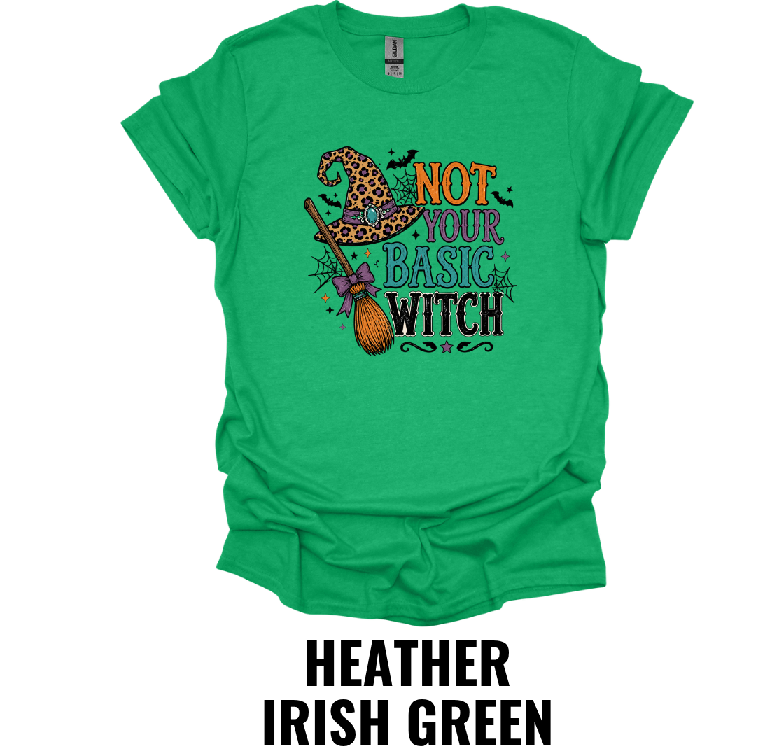 Not Your Basic Witch T-Shirt – Funny Halloween Witch Tee