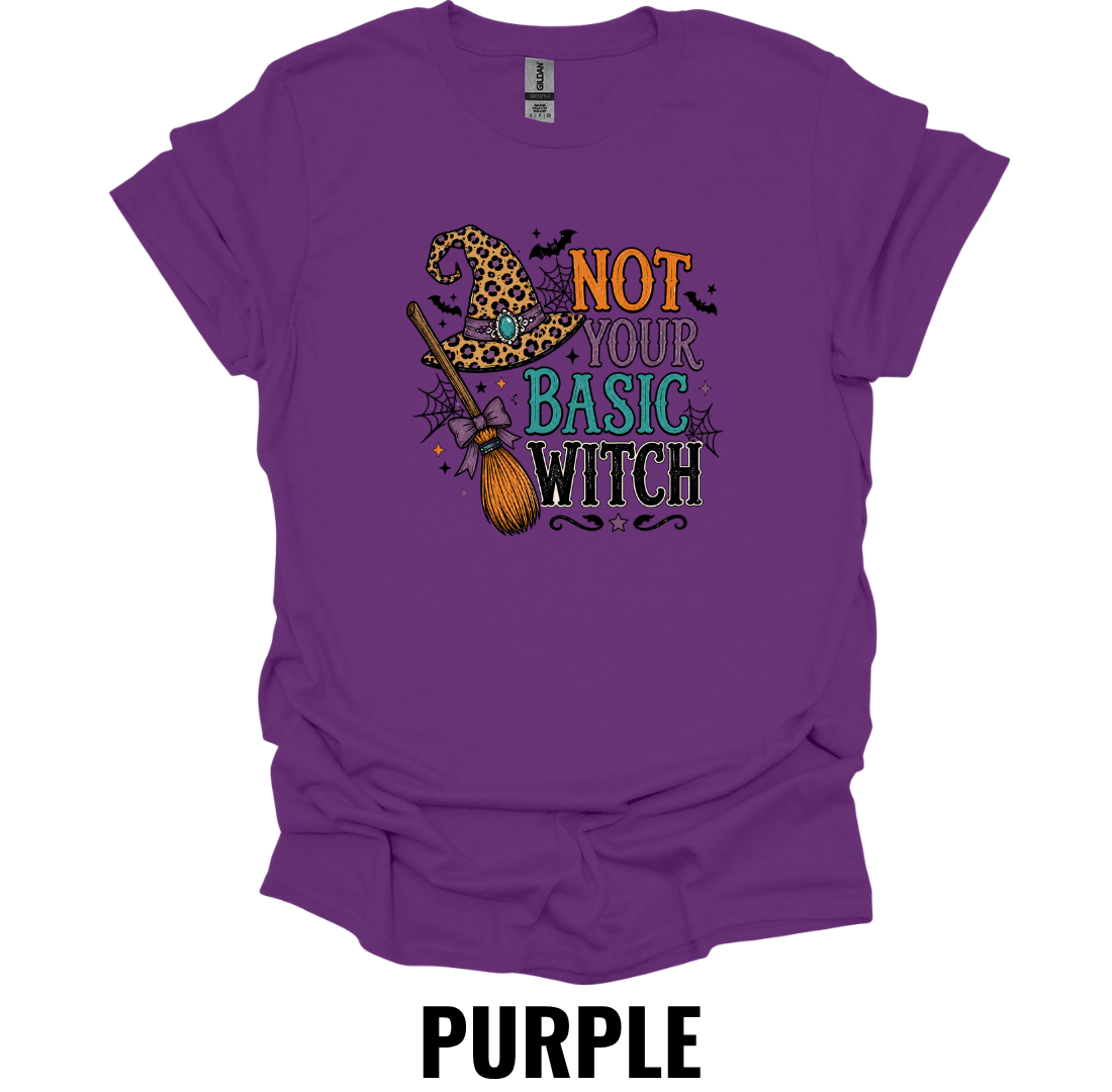 Not Your Basic Witch T-Shirt – Funny Halloween Witch Tee