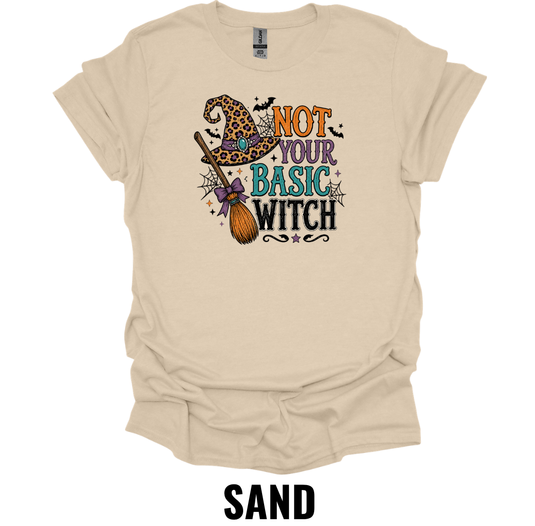 Not Your Basic Witch T-Shirt – Funny Halloween Witch Tee