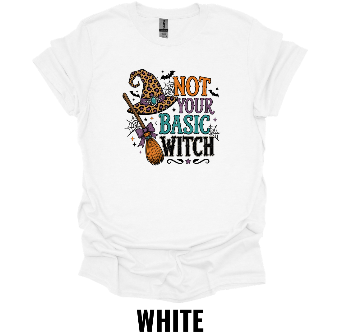 Not Your Basic Witch T-Shirt – Funny Halloween Witch Tee