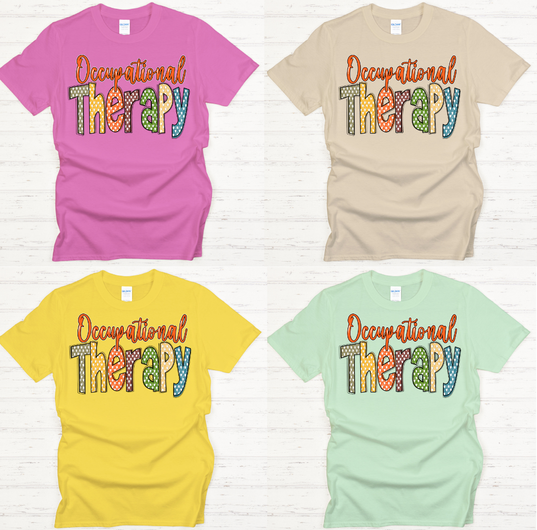Occupational Therapy Graphic Shirt on Gildan Softstyle Tee