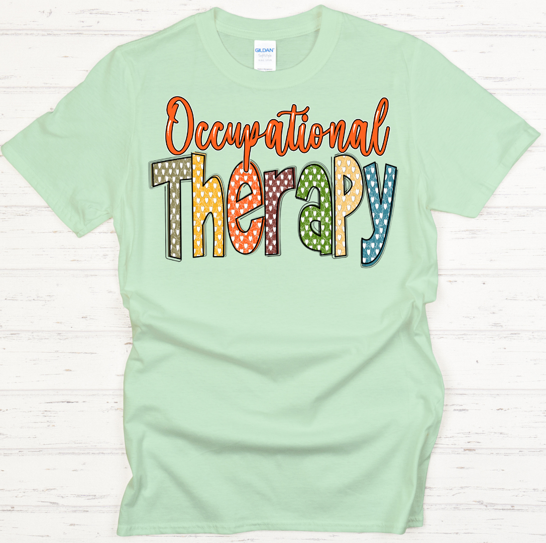 Occupational Therapy Graphic Shirt on Gildan Softstyle Tee