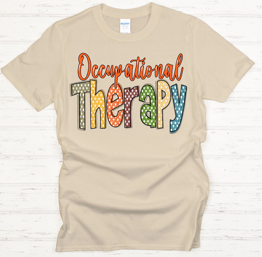 Occupational Therapy Graphic Shirt on Gildan Softstyle Tee