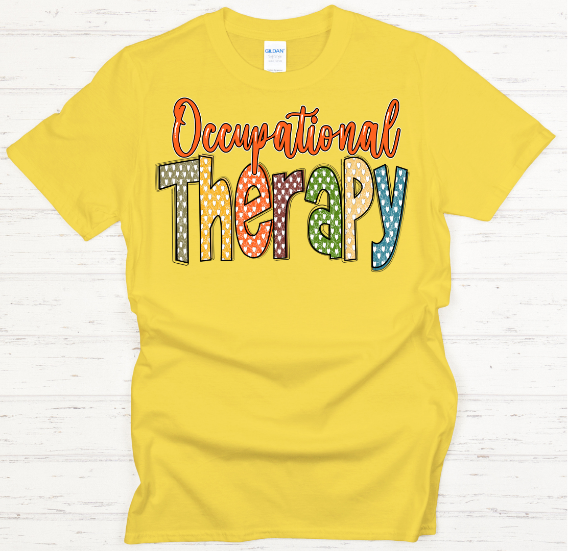 Occupational Therapy Graphic Shirt on Gildan Softstyle Tee