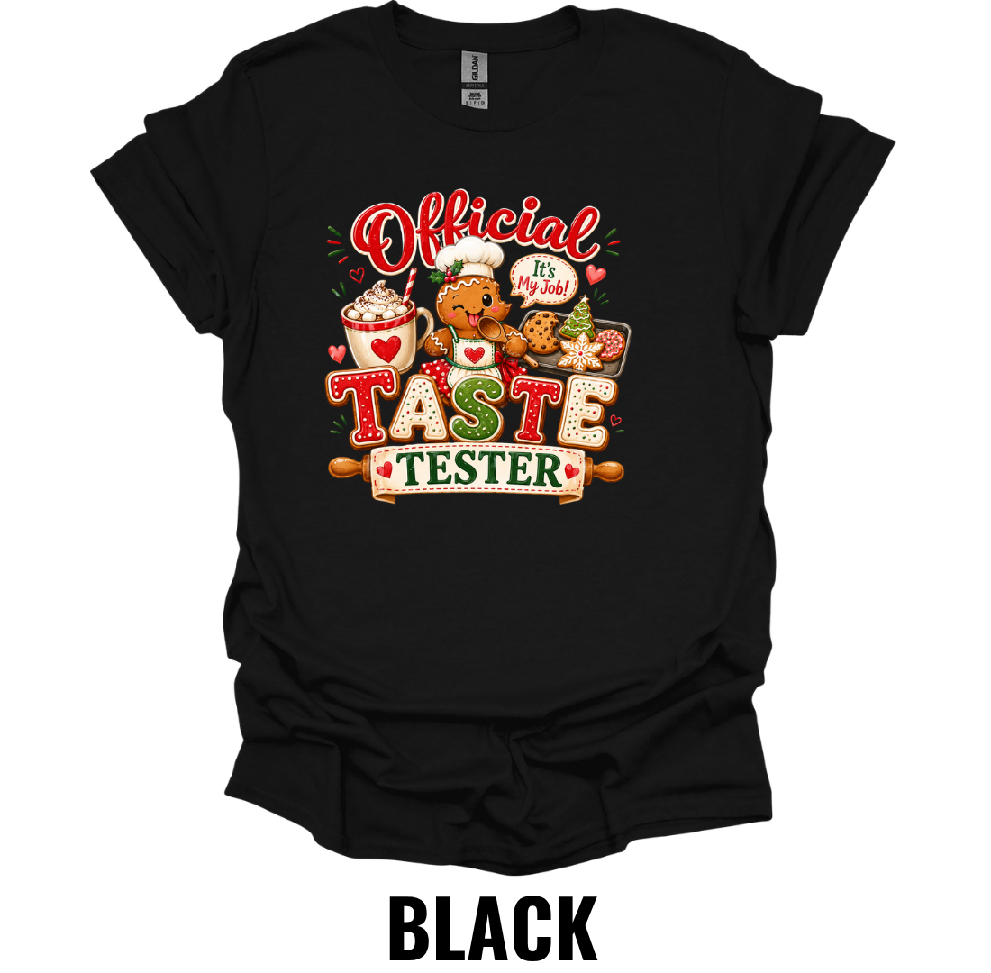 Official Taste Tester T-Shirt – Funny Christmas Baking Tee
