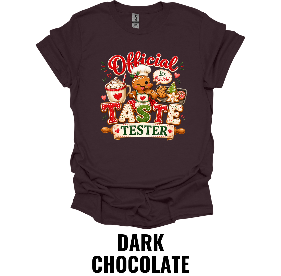 Official Taste Tester T-Shirt – Funny Christmas Baking Tee