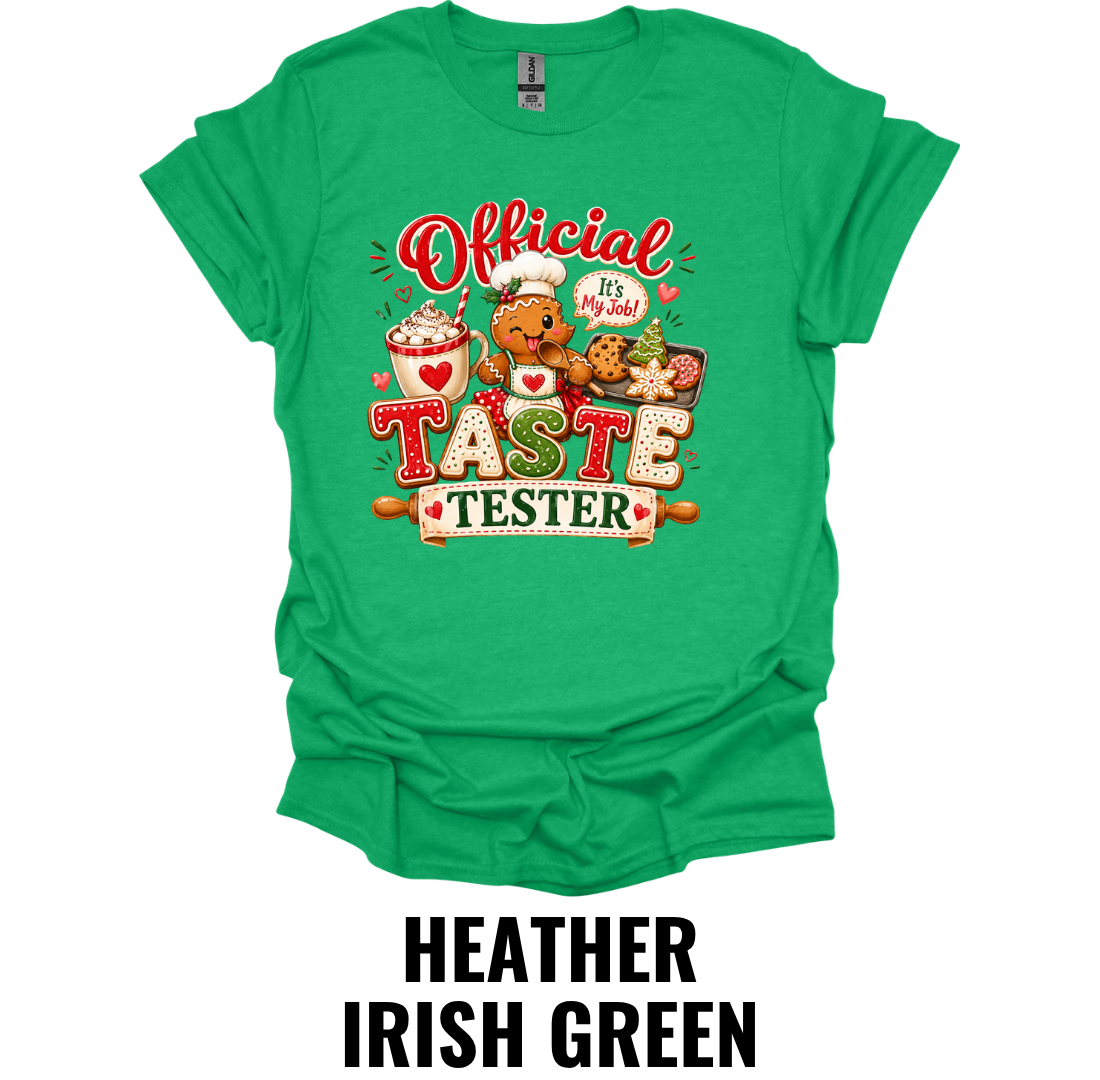 Official Taste Tester T-Shirt – Funny Christmas Baking Tee