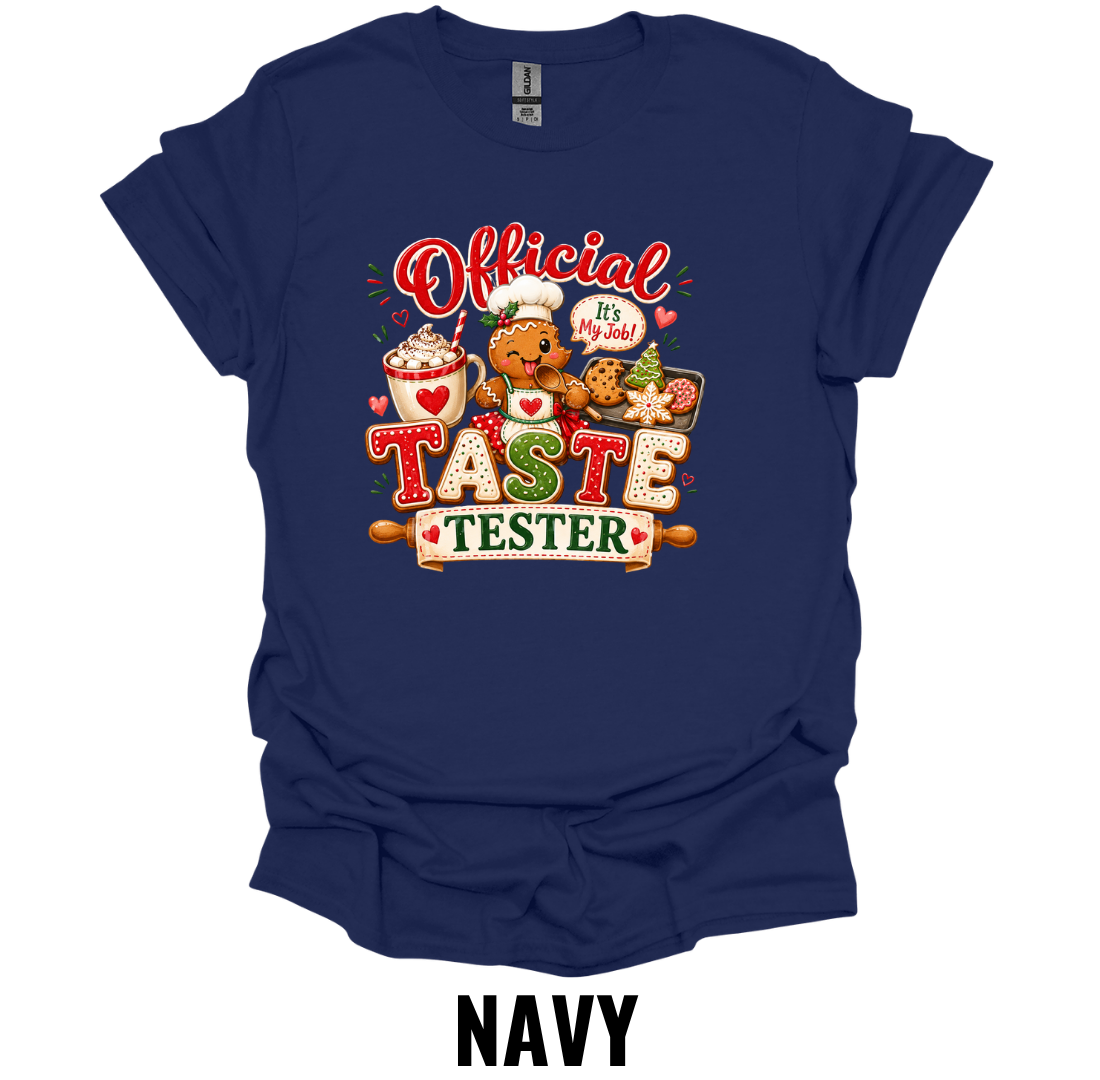 Official Taste Tester T-Shirt – Funny Christmas Baking Tee