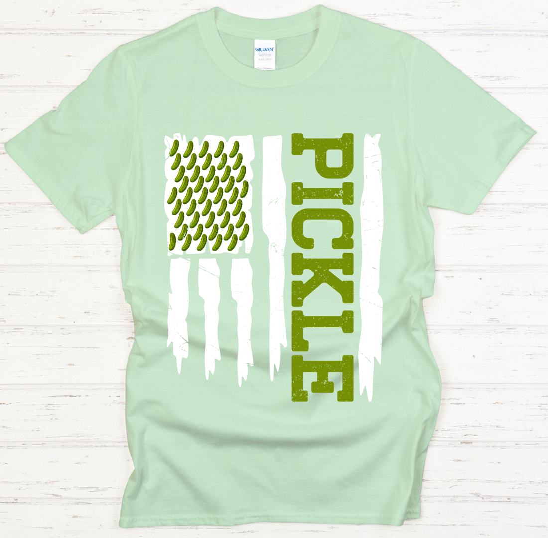 Pickle American Flag Shirt – Funny Patriotic Pickle Lover Tee