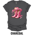 Pink Cowboy Boots T-Shirt – Western Cowgirl Graphic Tee